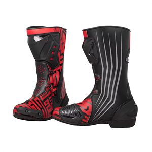 Los más vendidos, último estilo, zapatos de carreras de motos de cuero genuino, botas de moto de cuero para deportes de invierno para carreras de motos automáticas - Product Image 1
