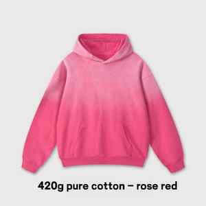 Sweats à capuche pour hommes 420Gsm vêtements vintage lavés à l'eau pour hommes sweat à capuche surdimensionné de couleur personnalisée - Product Image 1