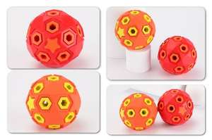 Pelotas para Perros Modernas, Ecológicas y Ligeras, para Masticadores Agresivos, Juguetes de Goma Dura Resistentes, Multifuncionales, Anti-fugas - Product Image 4