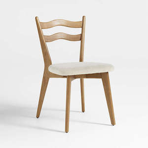 Modern Hazel <b>Brown</b> Wood <b>Dining</b> <b>Chair</b> Teak Mahogany Design for Hotels Apartments Malls - Product Image 2