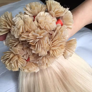 Extensiones de cabello italiano Keratin I-Tips Color claro 100% Cinta vietnamita cruda Cabello humano preadherido de grado Remy - Product Image 1