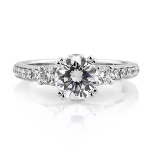 New Arrival Art Deco Vintage Kim Cương engagement Ring 925 sterling Silver moissanite Nhẫn thiết kế mới cho phụ nữ