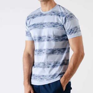 Camiseta de Manga Corta para Hombre, Color Sólido, Transpirable, Nuevo Diseño de Moda, Logotipo Personalizado, Tallas Grandes - Product Image 3