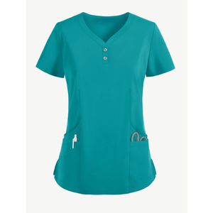 Women's Nursing <b>Uniform</b> <b>Scrub</b> Suits Top Pants Sets Custom Logo Sizes Colors Medical Hospital Wholesale Bulk Low Price <b>Scrub</b> Set - Product Image 6