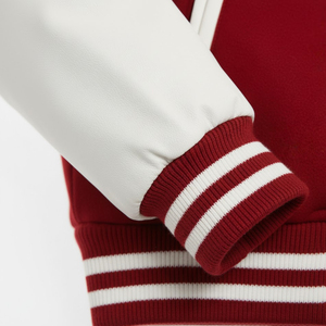 Chaqueta Universitaria de Felpa de Algodón para Mujer, Estampada, Proveedor de Fábrica OEM, Estilo Béisbol Personalizado, Ropa Exterior Informal de Moda al por Mayor - Product Image 5