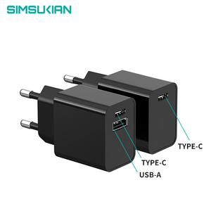 เครื่องชาร์จอิฐ PD 20W แบบเร็วสำหรับ <span class=keywords><strong>iPhone</strong></span> <span class=keywords><strong>11</strong></span> 12 13 14 PS5ชาร์จ PD แบบ USB พอร์ต A + C อะแดปเตอร์จ่ายไฟชนิด DC วัสดุพีซี - Product Image 5