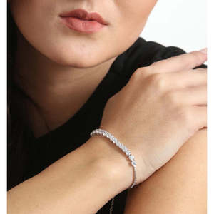 Bracelet solitaire CLARA Siena pour femmes et filles, en argent sterling 925 avec zircone suisse, cadeau élégant - Product Image 4