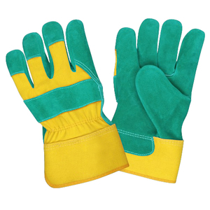 Gréeur canadien Gants de sécurité en cuir fendu très résistants Excellente durabilité pour la construction Jardinage Cuir de vache fendu - Product Image 4
