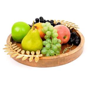 Design moderne pour plateau de service en bois de manguier de haute qualité avec finition blanche et poignées de toutes tailles pour les mariages du Ramadan - Product Image 1