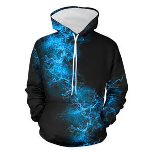 <b>Mens</b> 3D Print Hoodie 2025 Casual Pocket Hoodies Lightweight Athletic Sweatshirts with Kangaroo Pocket Blue XXXXL Size - Product Image 2