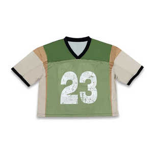 2025 vêtements de sport pour hommes maillot Boxy nom de l'équipe personnalisée sérigraphie respirant américain maille Football maillot de football pour adultes - Product Image 3