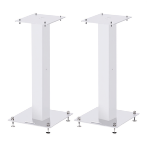 STYLUM 1 White 50cm <b>Floor</b> Speaker Stand Plastic and Steel Loudspeaker <b>Accessories</b> with Box Packaging - Product Image 3