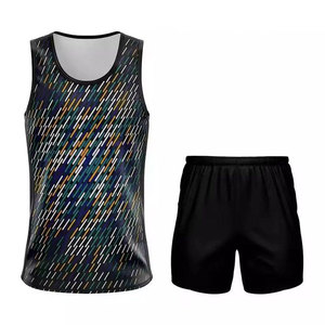 Uniforme de Atletismo para Hombre, Directo de Fábrica, Material de Poliéster de Secado Rápido, Nuevo Estilo, Uniforme de Entrenamiento de Atletismo - Product Image 1