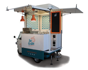 Tricycle Électrique Food Truck Chariot de Restauration Mobile à Trois Roues Résistant à la Rouille Longueur 3m Garantie 5 Ans Café Pizza Taco Glace - Product Image 5