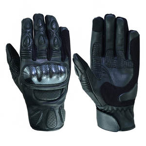 Guantes de Motociclismo de Último Modelo, Ligeros, Transpirables, de Cuero Vacuno, con Correa Ajustable en la Muñeca - Product Image 1