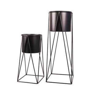 Porte-fleurs en métal au design unique Décoration de jardin finie en or Jardinière d'intérieur en pot Décoration de table de mariage à la maison - Product Image 6