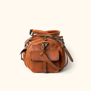 Bolsa de lona de gimnasio personalizada de alta calidad para hombre, cuero genuino, plegable, para viajes y uso deportivo, gran oferta - Product Image 3