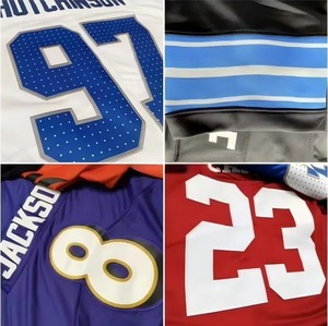 T-shirts colorés personnalisés pour hommes maillot universitaire ensemble d'uniformes pour jeunes maillots de haute qualité équipes de football américain vêtements de chemise THT WEARS - Product Image 6