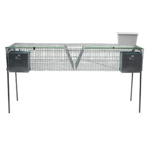 Gycfarm ecoguard thỏ vỗ béo thiết bị 2-ngăn thức ăn gia súc giá & 3-miệng hỗn hợp feeders 2 núm vú uống cho các trang trại - Product Image 6