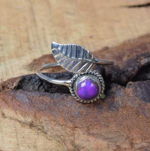 Joyería de piedras preciosas turquesas para mujer, anillo de estilo bohemio de plata, joyería de plata de ley 925, anillo hecho a mano de tendencia, Regalo para mamá - Product Image 5