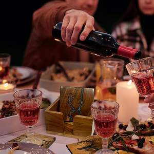 Sous-verre en résine de bois de style bohème, qualité supérieure, fait à la main, écologique, pour la décoration de la maison, prix de gros en Inde - Product Image 4