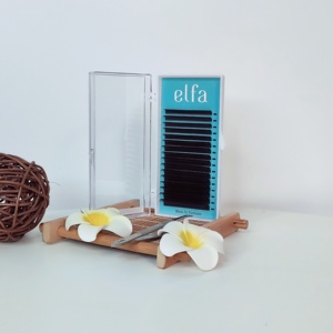 ขนตาปลอม ELFA Perfect Classic แบบเกาหลี ใย PBT ธรรมชาติ นุ่ม หนา ยาว ทำมือจากเวียดนาม สีดำ คอลเลคชั่นเครื่องสำอาง - Product Image 4