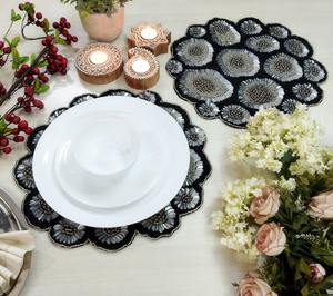 Indian Crafted Classic Style Beaded Coasters Custom Color Halloween Holiday Party Table Decoration Glass Mat <b>Placemat</b> - Product Image 6