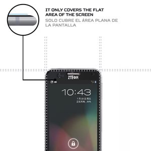 ANTISHOCK สำหรับ ZTE N880E ฟิล์มกันรอยหน้าจอ อุปกรณ์เสริมมือถือที่ทนทานและดูดซับแรงกระแทก - Product Image 3