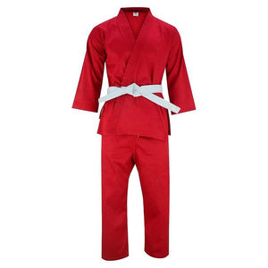 Trajes de artes marciales Color Karate Gi personalizado de alta calidad gran oferta peso ligero artes marciales algodón rojo Gi Karate uniforme - Product Image 1