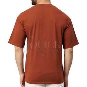 เสื้อยืดผู้ชายทรงหลวมผ้าโพลีเอสเตอร์/ ผ้าฝ้ายผสมขนาดใหญ่ออกแบบโลโก้ OEM ตามสั่งสีแห้งเร็วระบายอากาศได้ดี - Product Image 2