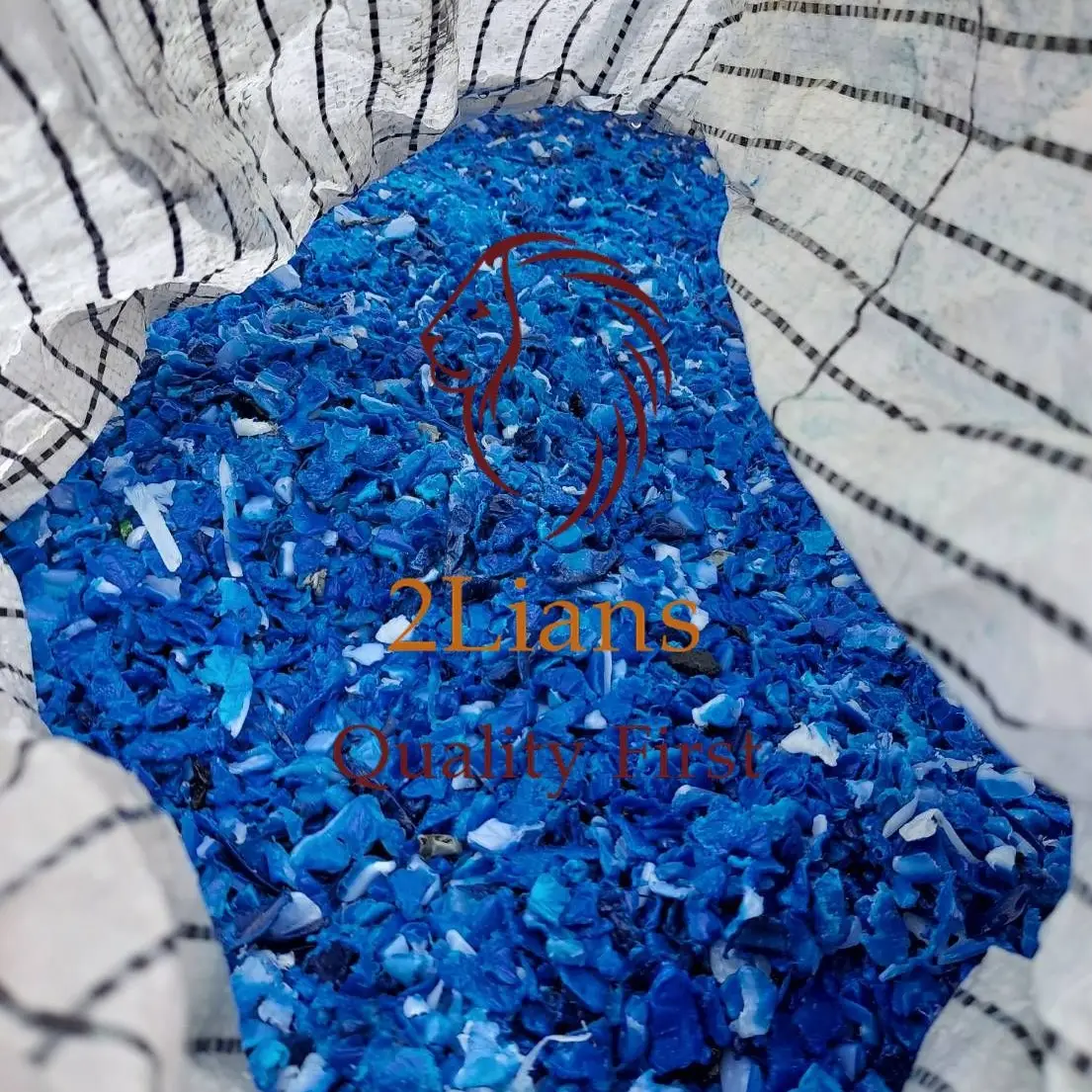 HDPE תוף Regrind כחול צבע פלסטיק גרוטאות