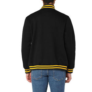 Veste universitaire en toile de qualité supérieure pour homme, avec logo brodé personnalisé, col montant, pour l'hiver - Product Image 3