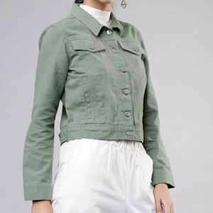 Veste en jean pour femmes en gros, faible MOQ, fabrication au Pakistan, nouveau design, veste en jean pour femmes - Product Image 5