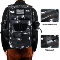 Ransel taktis 35L, ransel Daypack serangan 900d Oxford tahan air Gym untuk luar ruangan