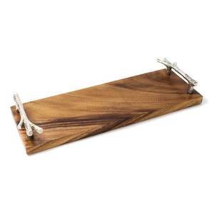 Set of 2 <b>large</b> size wooden <b>tray</b> customized shape wedding food <b>serving</b> <b>tray</b> factory direst suppliers wood <b>tray</b> - Product Image 2