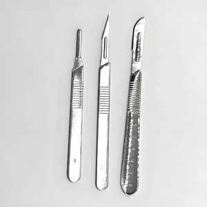 Wholesale Best High Quality OEM <b>Surgical</b> Stainless Steel Scalpel Handle 12.5cm <b>Non</b> <b>Active</b> <b>Surgical</b> Blades For Hospital Use - Product Image 2