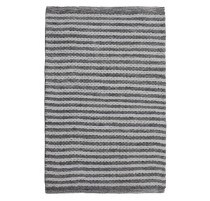Alfombra moderna tejida a mano de algodón con rayas gruesas y reversibles, trenzada en marfil gris para el hogar, oración, viaje, coche, Camping y Picnic - Product Image 1