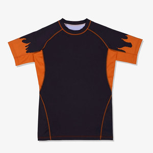 เสื้อรัดกล้ามแขนสั้นสำหรับ MMA ขายส่ง ระบายอากาศ แห้งเร็ว ต้านเชื้อแบคทีเรีย ผลิตตามสั่ง รับผลิตแบบ OEM - Product Image 2