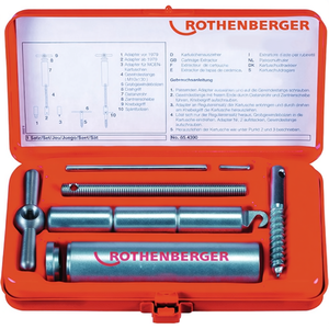 Juego de Extractores de Cartuchos ROTHENBERGER de 9 Piezas, Herramientas Esenciales para la Extracción Eficiente de Cartuchos - Product Image 3