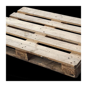 Gran paleta de madera Europea resistente de doble cara para uso industrial para apilar, almacenar, mover productos a granel a través de los pisos de la fábrica - Product Image 2