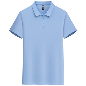 Camiseta Polo de Manga Corta para Hombre, con Logotipo Personalizado Bordado OEM, Estilo Casual de Negocios, Color Sólido, Cuello Solapa - Product Image 6