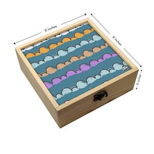 Caja de Joyería de Madera con Diseño Étnico Impreso, Artesanía, Personalizable, Soluciones de Almacenamiento Elegantes, Precio al por Mayor - Product Image 2