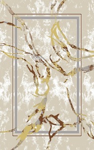 Tapis Adiva turc en polyester shaggy, tissé jacquard, fabriqué à la machine, à poils longs, rembourré, réversible, lavable, antidérapant, antimicrobien - Product Image 3