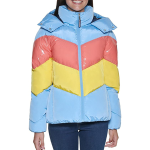 Chaqueta acolchada de lona personalizada para hombre, prendas de vestir de invierno con capucha, logotipo frontal, estilo de calle, cierre de cremallera largo y cálido, alta calidad - Product Image 4