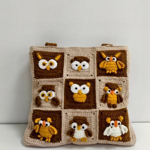Bolso de Hombro Tejido a Mano con Diseño de Búho, Venta al Por Mayor, Personalizado, para Uso Diario de Mujeres - Product Image 1
