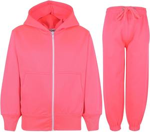 Customized Tracksuit Hoodie with Sports Joggers <b>Jogging</b> Sweatpants Activewear Set Children Girls - Product Image 5