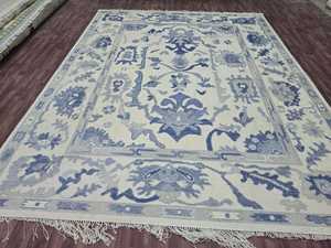 พรมขนสัตว์ถักด้วยมือแบบโบราณคุณภาพสูงชุดพรมในห้องนั่งเล่นขนาด8x10สไตล์ดั้งเดิมสีฟ้าสีชมพู - Product Image 2