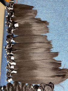 Extensiones de cabello humano virgen vietnamita súper doble dibujado tipo encaje-hueso recto 8 14 20 26 28 pulgadas opciones de longitud - Product Image 3