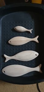 Precio barato al por mayor peces de madera arte de la pared peces de madera modernos artes colgantes de pared - Product Image 5