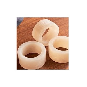 แหวนผ้าเช็ดปากเรซิ่นขัดเงาคุณภาพสูงในโทนสีทึบทันสมัยสำหรับตกแต่งโต๊ะงานอีเวนต์ในโรงแรมและงานเฉลิมฉลองส่วนตัว - Product Image 1